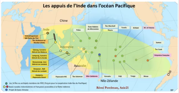 Les appuis de l'Inde dans l'océan Pacifique, Rémi Perelman, Asie21